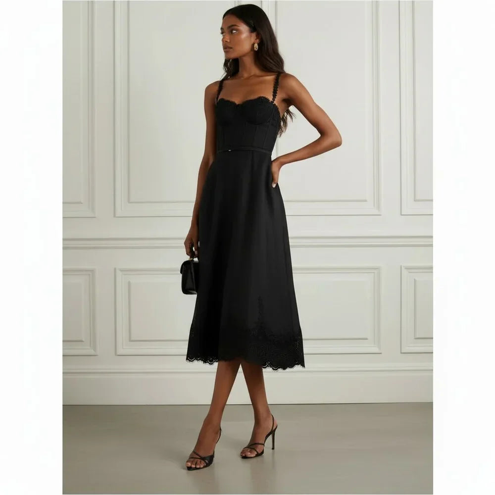 Lace Bodice Midi