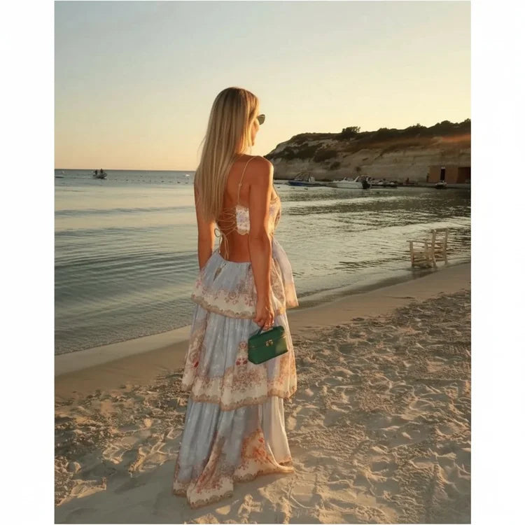 Tiered Print Midi - Pre Order (shipped 21st June)