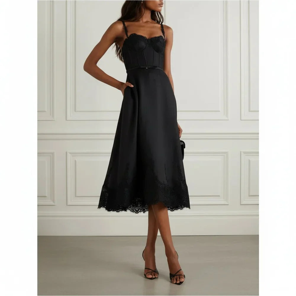 Lace Bodice Midi