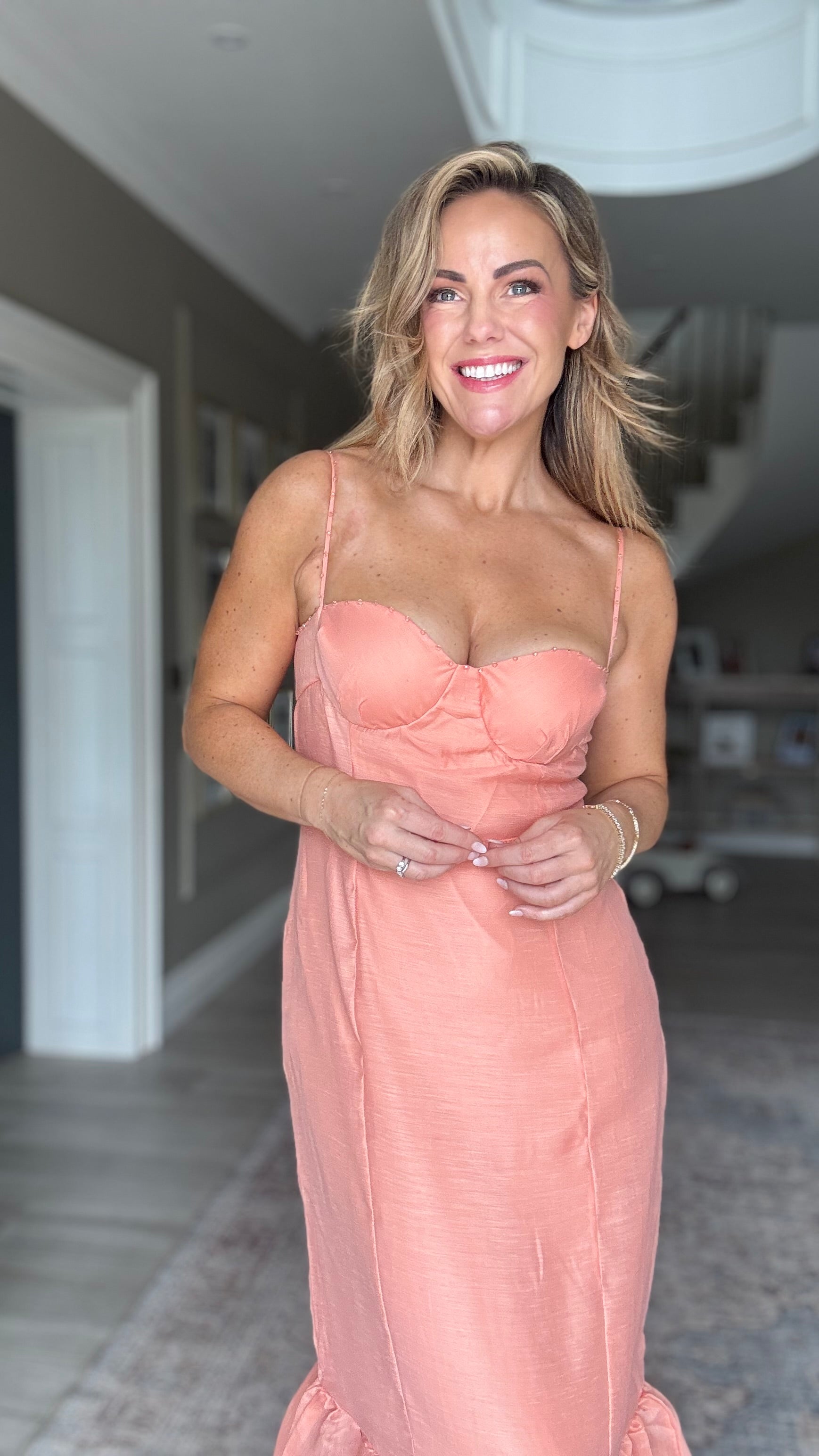 Coral Flare Midi