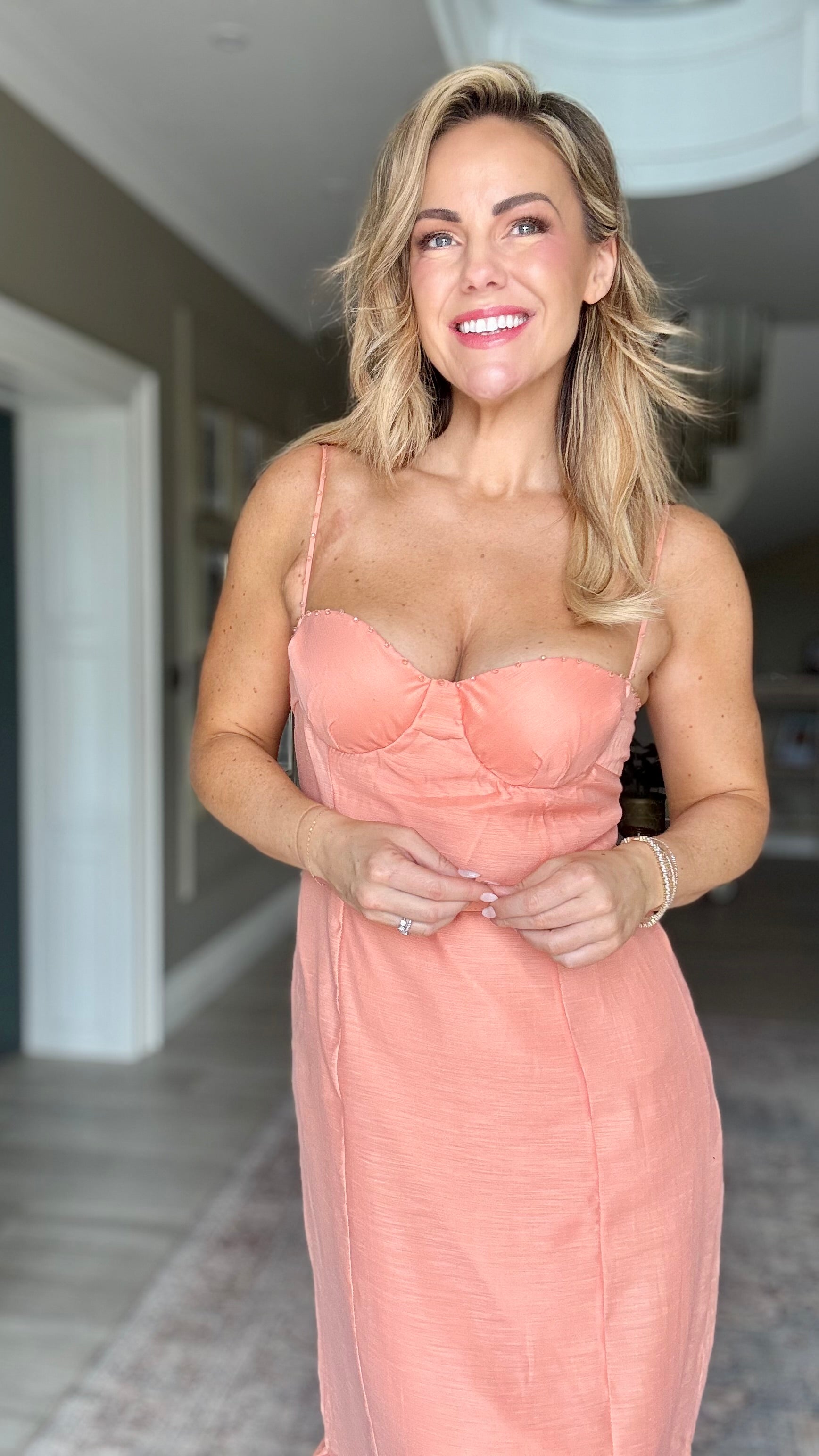Coral Flare Midi