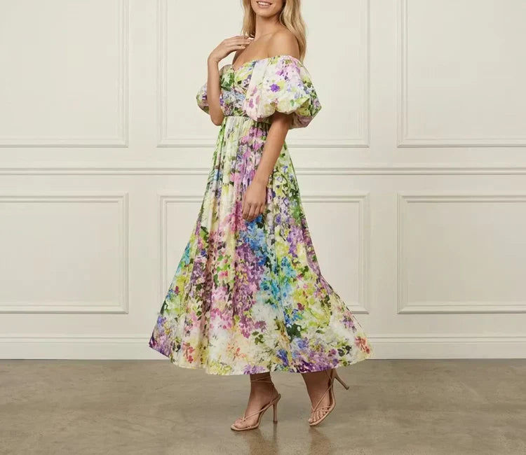 Floral Linen Midi