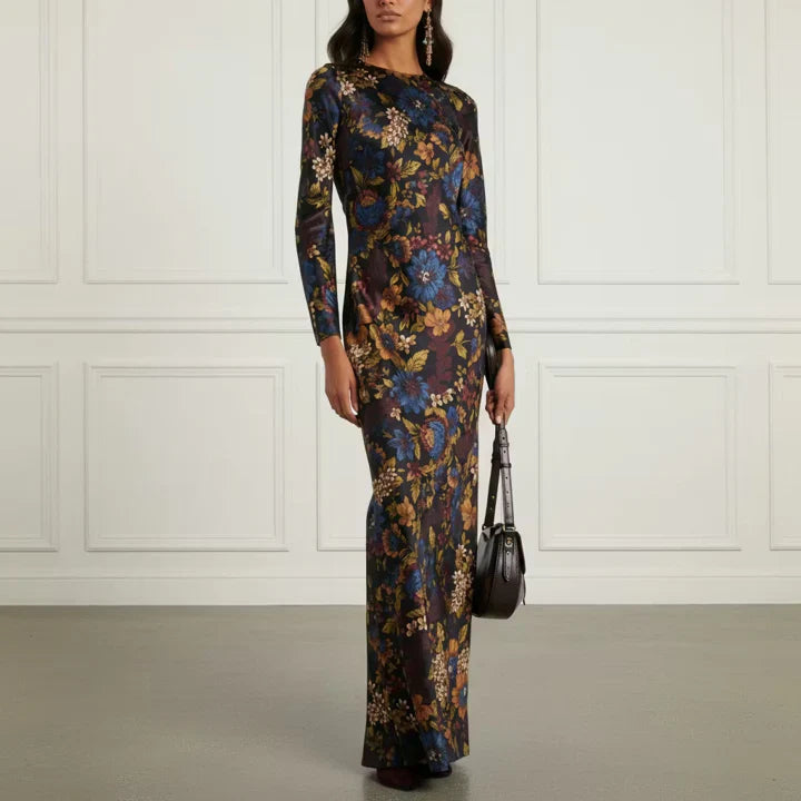 Floral Silk Dress
