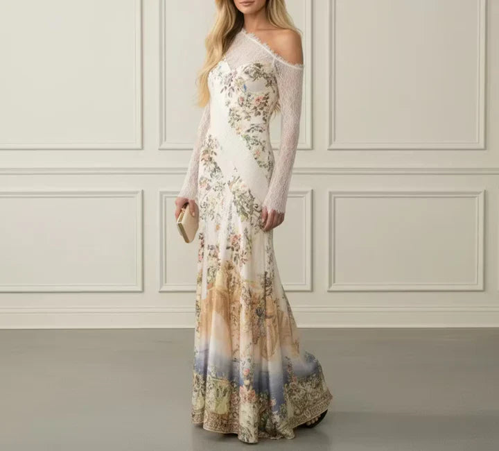 Lace One Shoulder Dress