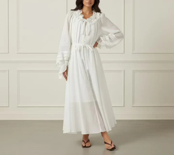 Silk Ruffle Midi