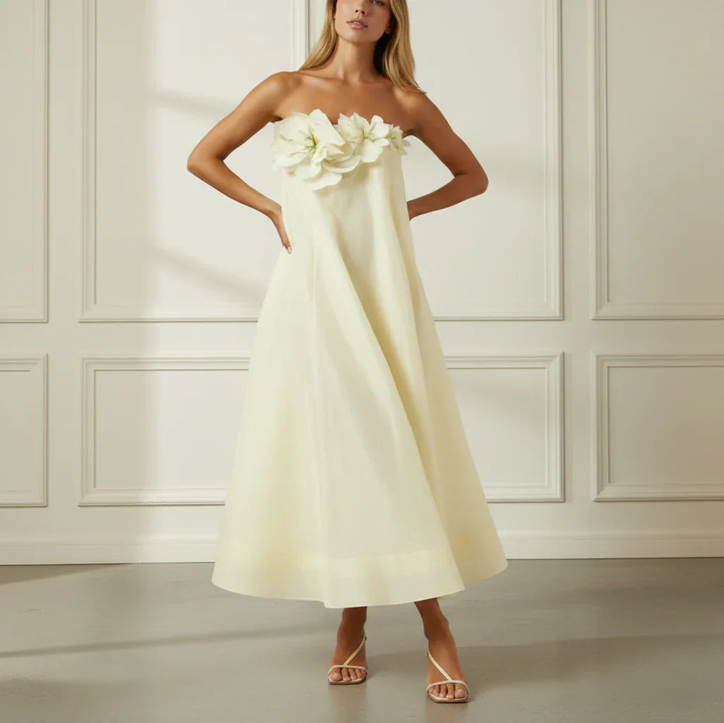 Floral Linen Midi