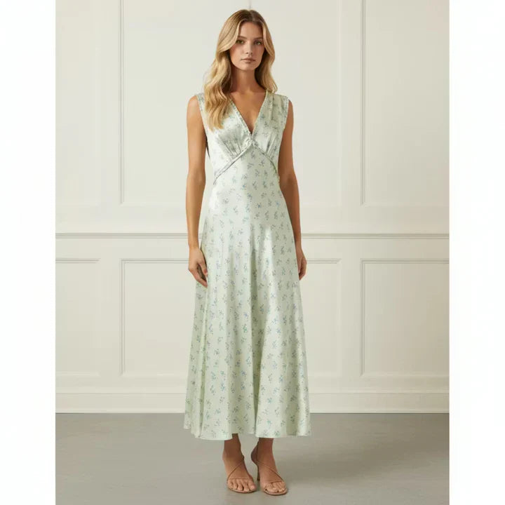 Silk Floral Midi
