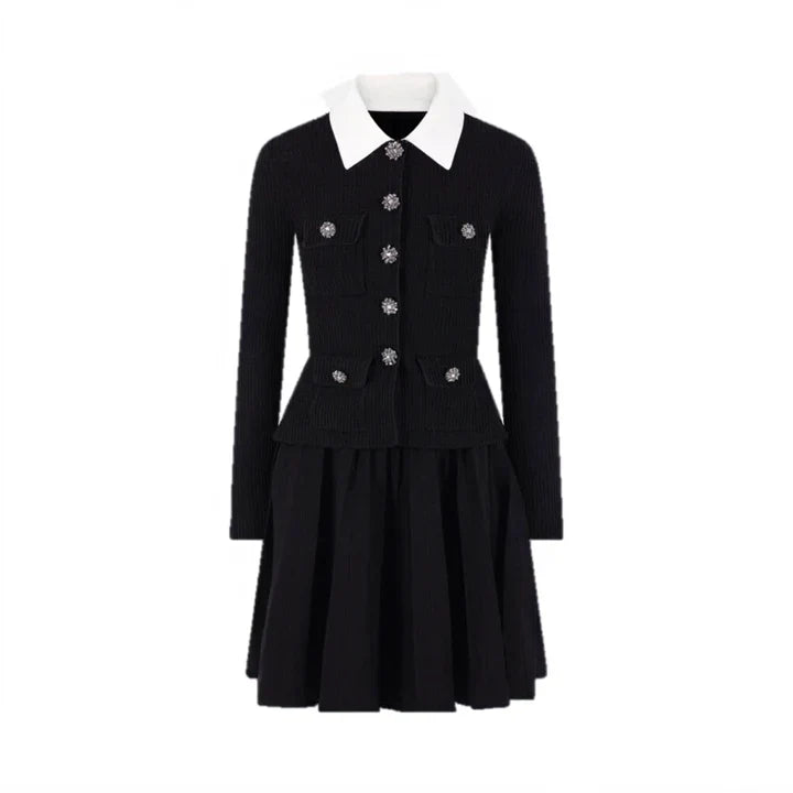 Pleated Knit Mini
