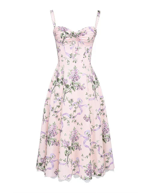 Floral Corset Midi