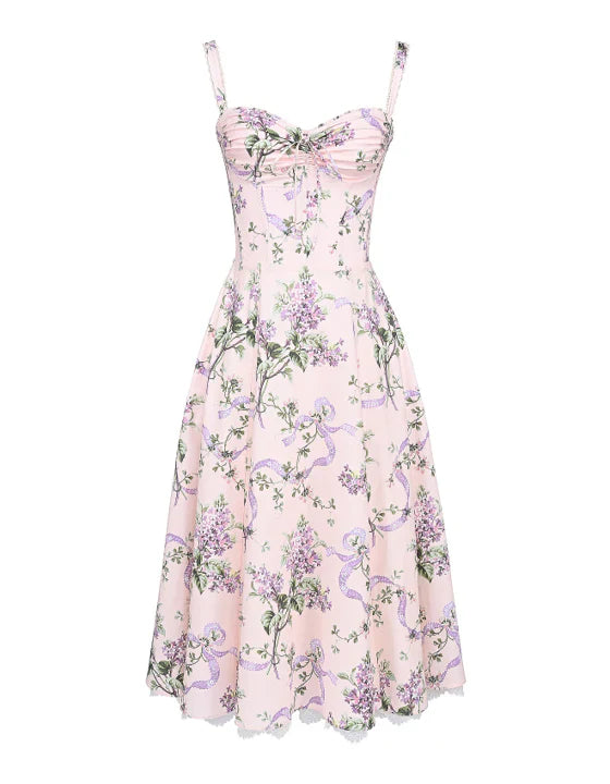 Floral Corset Midi