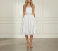 White Embroidered Midi