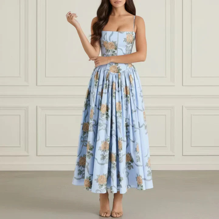 Floral Corset Midi
