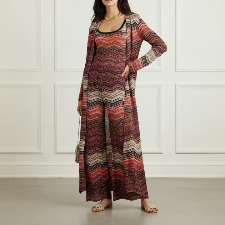 Sequin Striped Cardigan