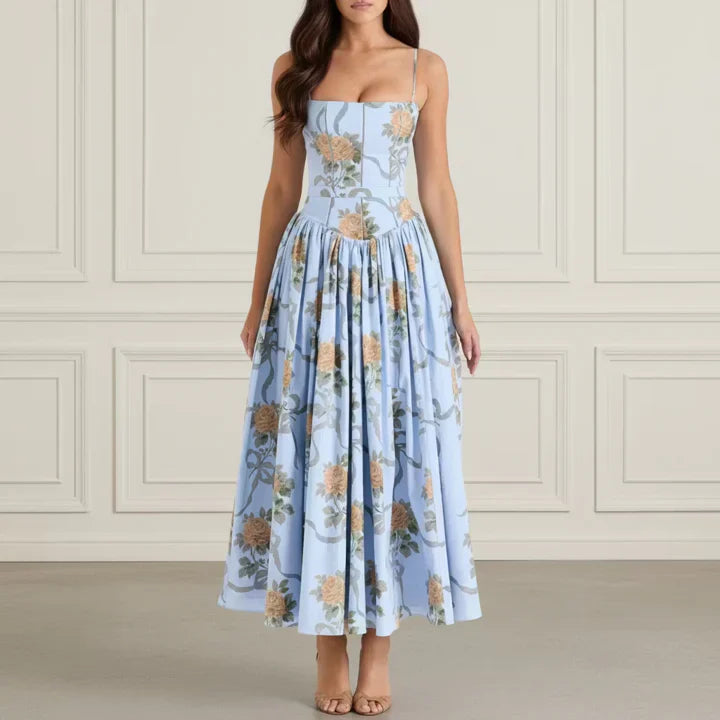 Floral Corset Midi