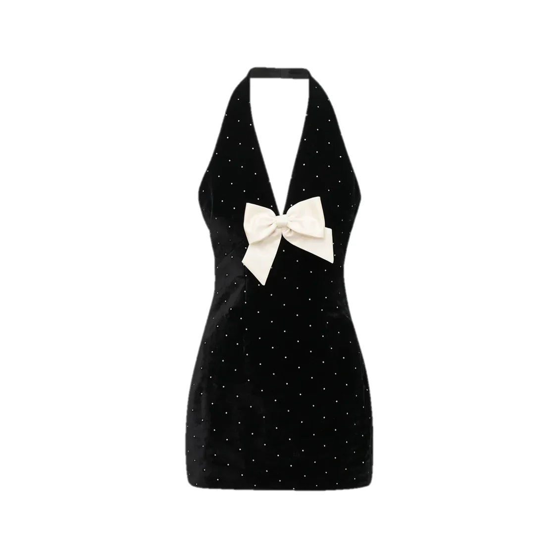 Velvet Rhinestone Mini