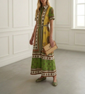 Belted Print Midi
