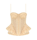 Silk Ruffled Corset