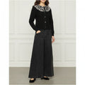 Embroidered Collar Cardigan