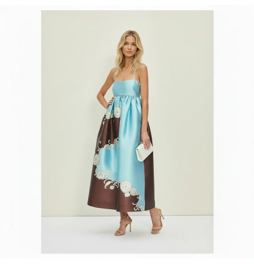 Billow Print Midi