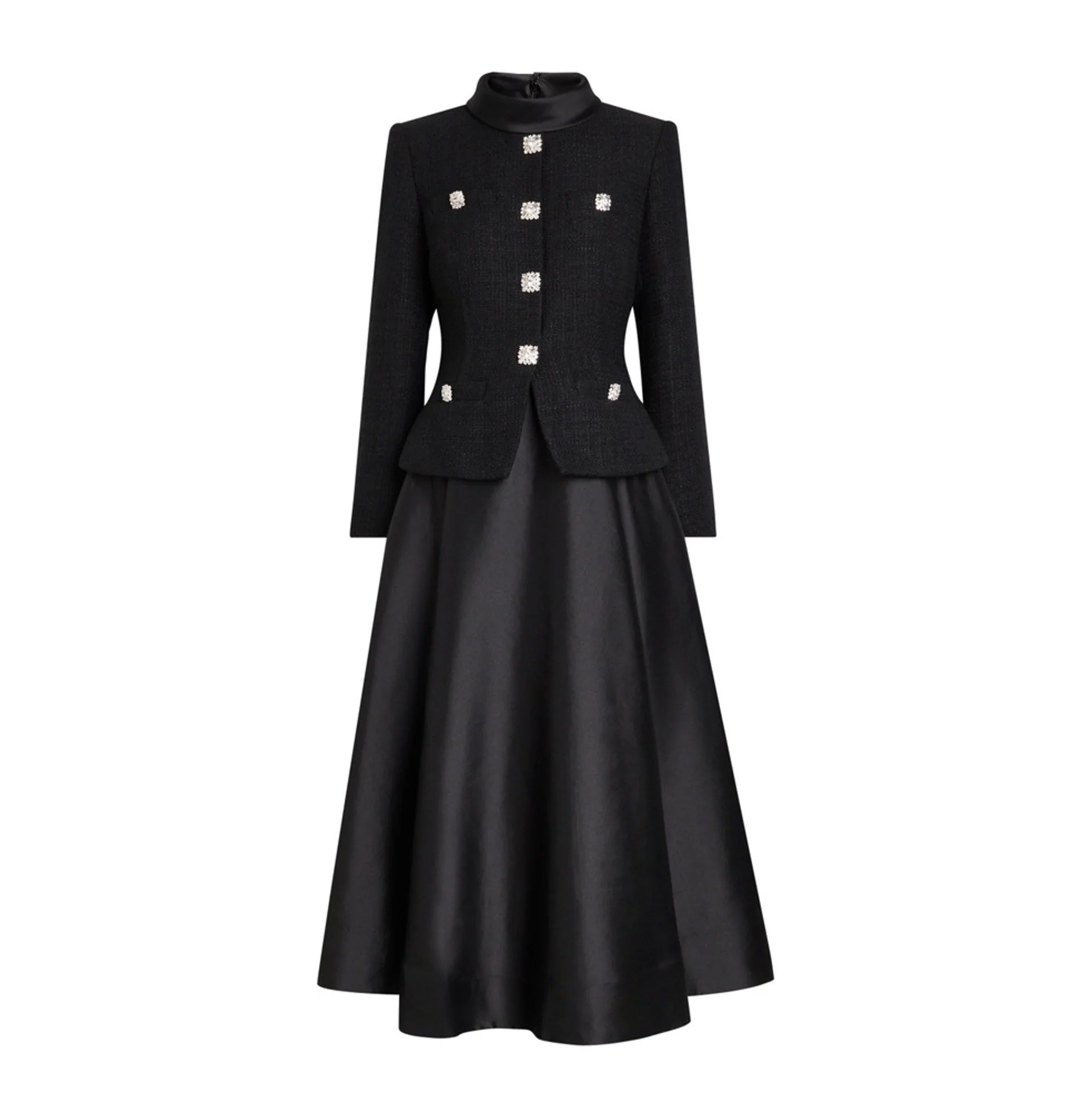 Taffeta Tweed Midi