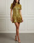 Gold Shell Sequin Mini
