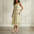 Yellow Embroidered Set