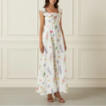 Linen Print Midi