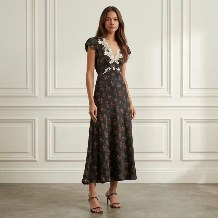 Silk Floral Midi