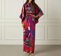 Silk Print Cape / Dress