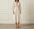 Floral Broderie Midi