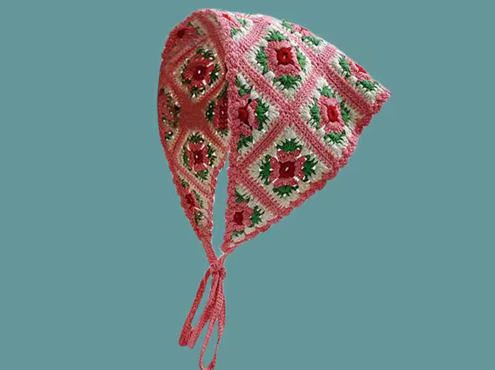 Crochet Knit Bandana