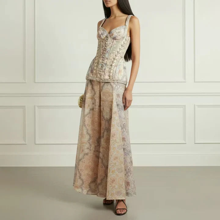 Linen Printed Maxi