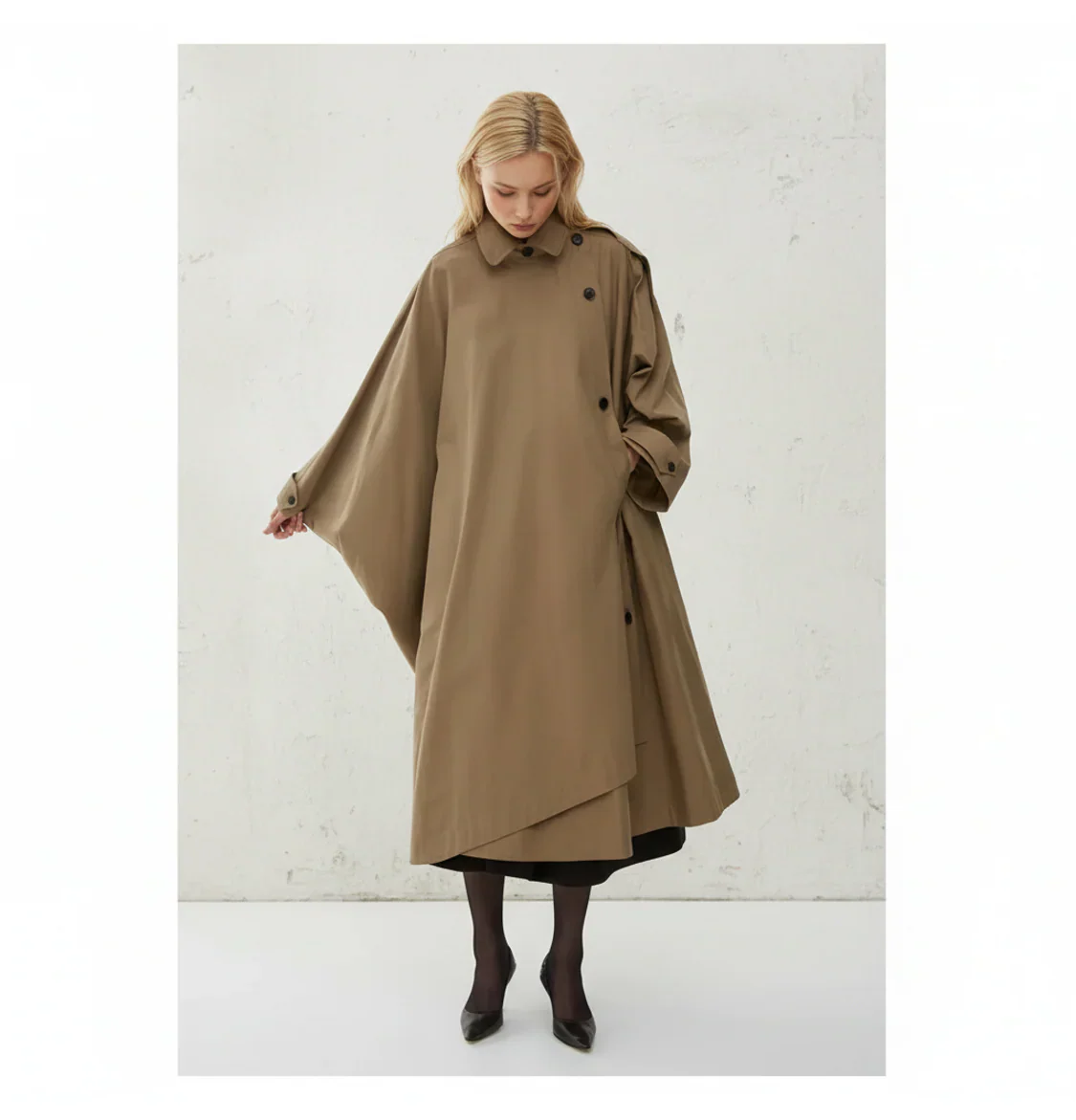 Cape Trench Coat