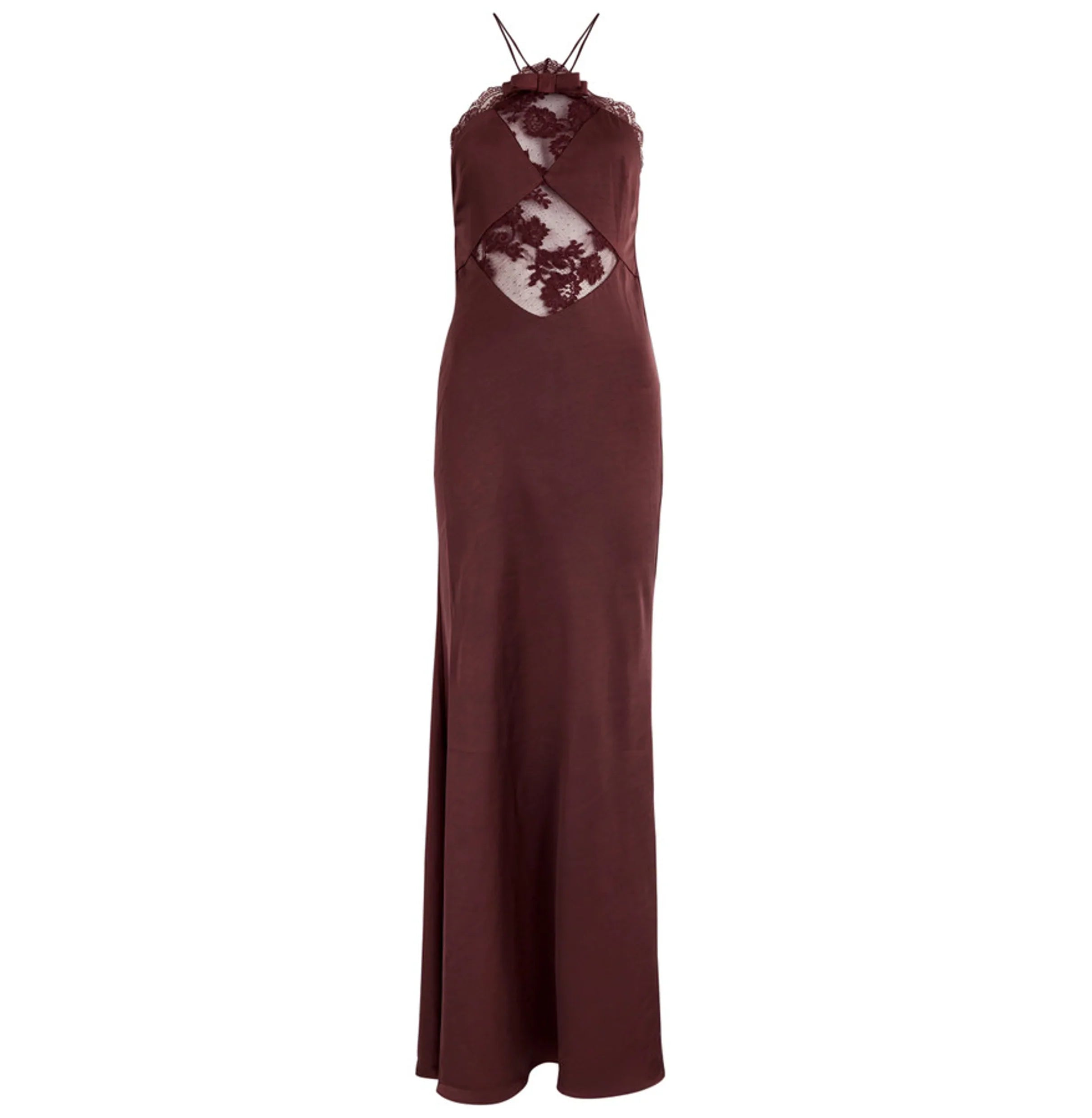 Lace Satin Maxi