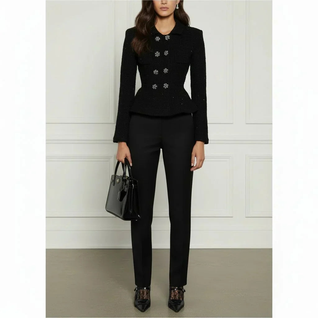 Knit Peplum Jacket