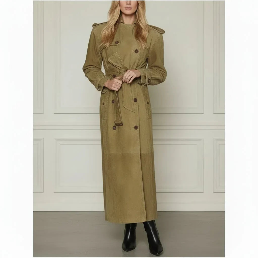 Suede Trench
