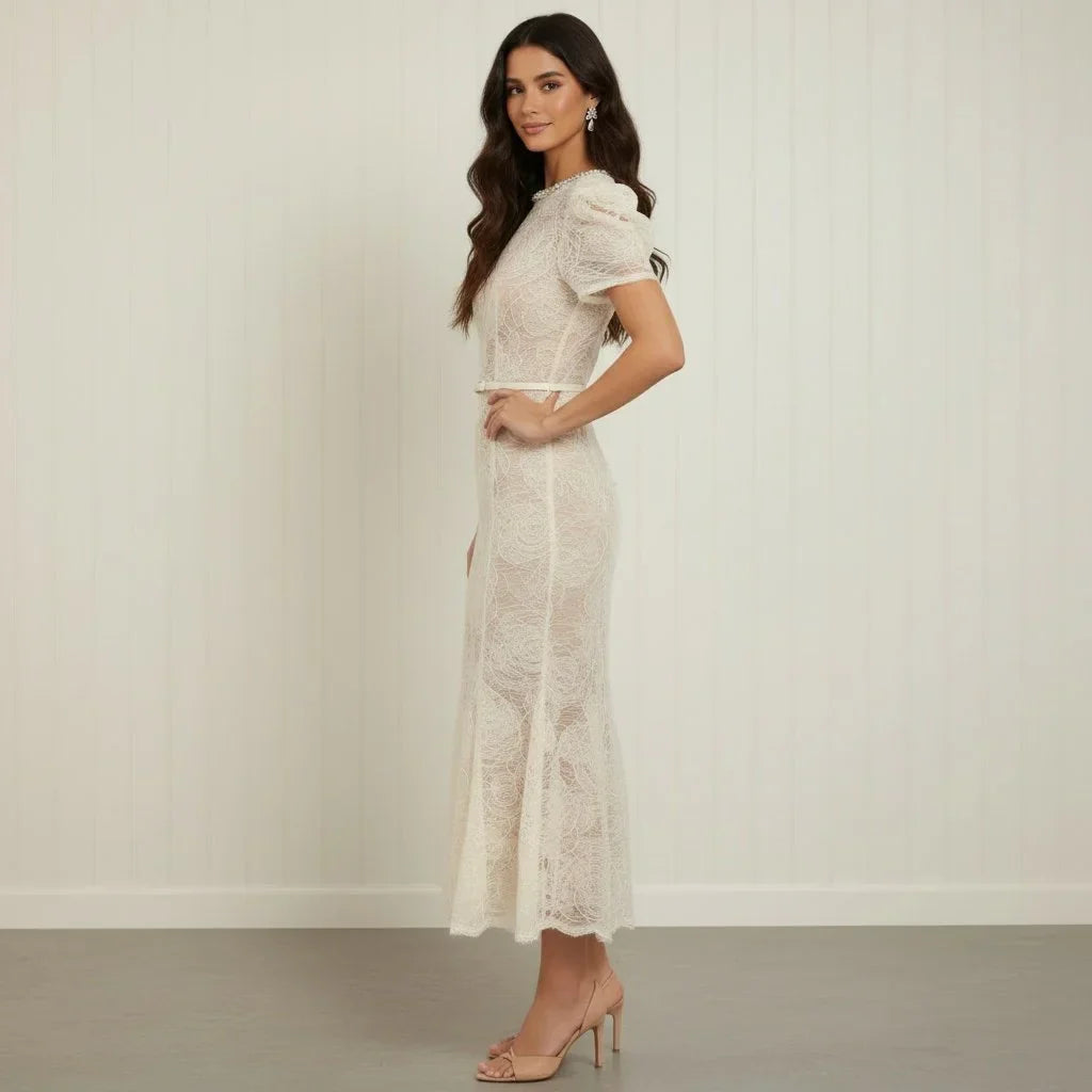 Tulle Lace Midi