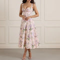 Floral Corset Midi