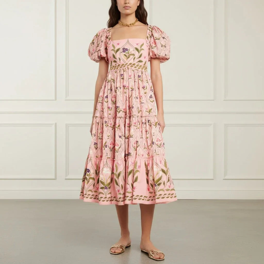 Cotton Printed Midi