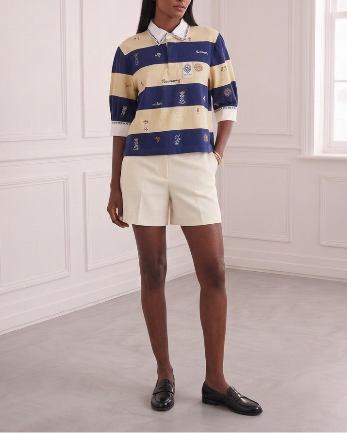 Cotton Striped Top