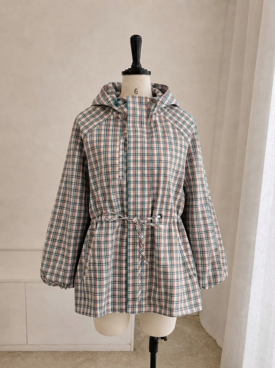 Plaid Windbreaker