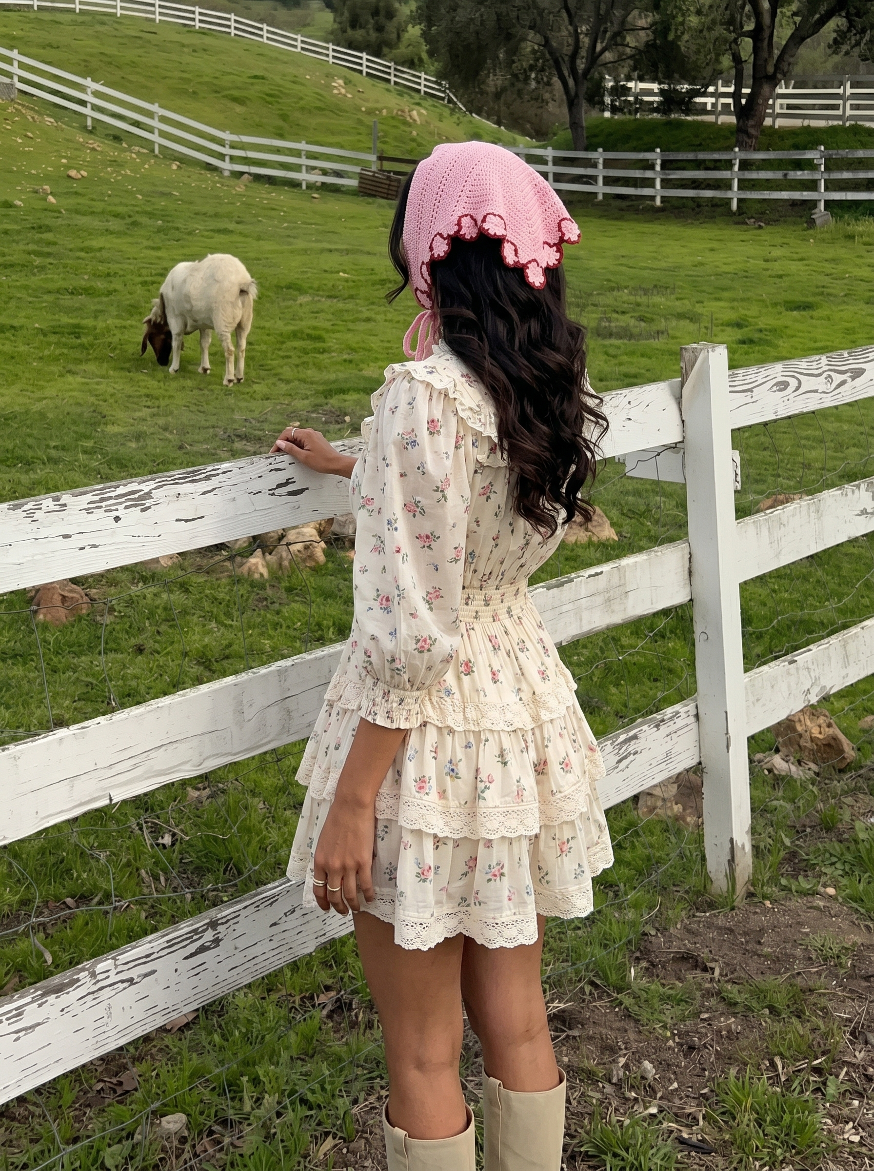 Crochet Knit Bandana