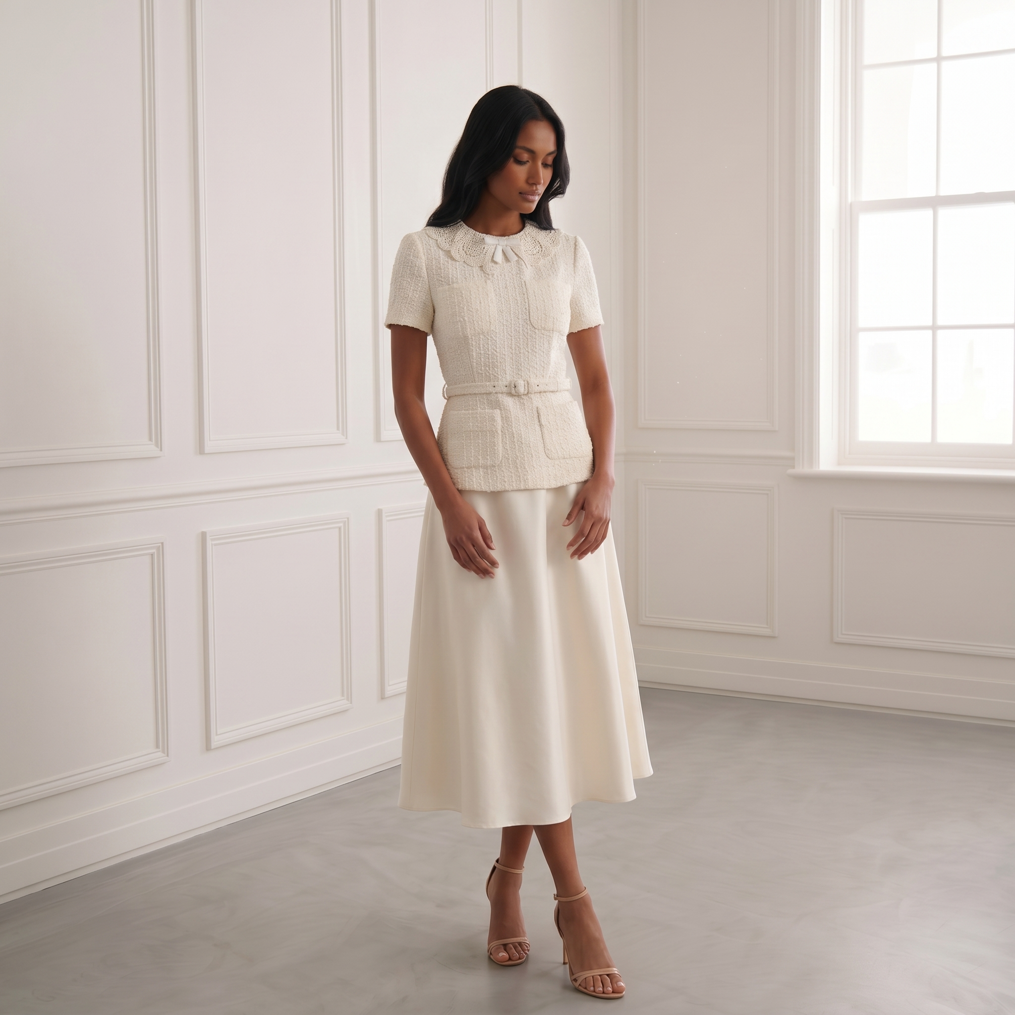 Polka Dot Boucle Midi
