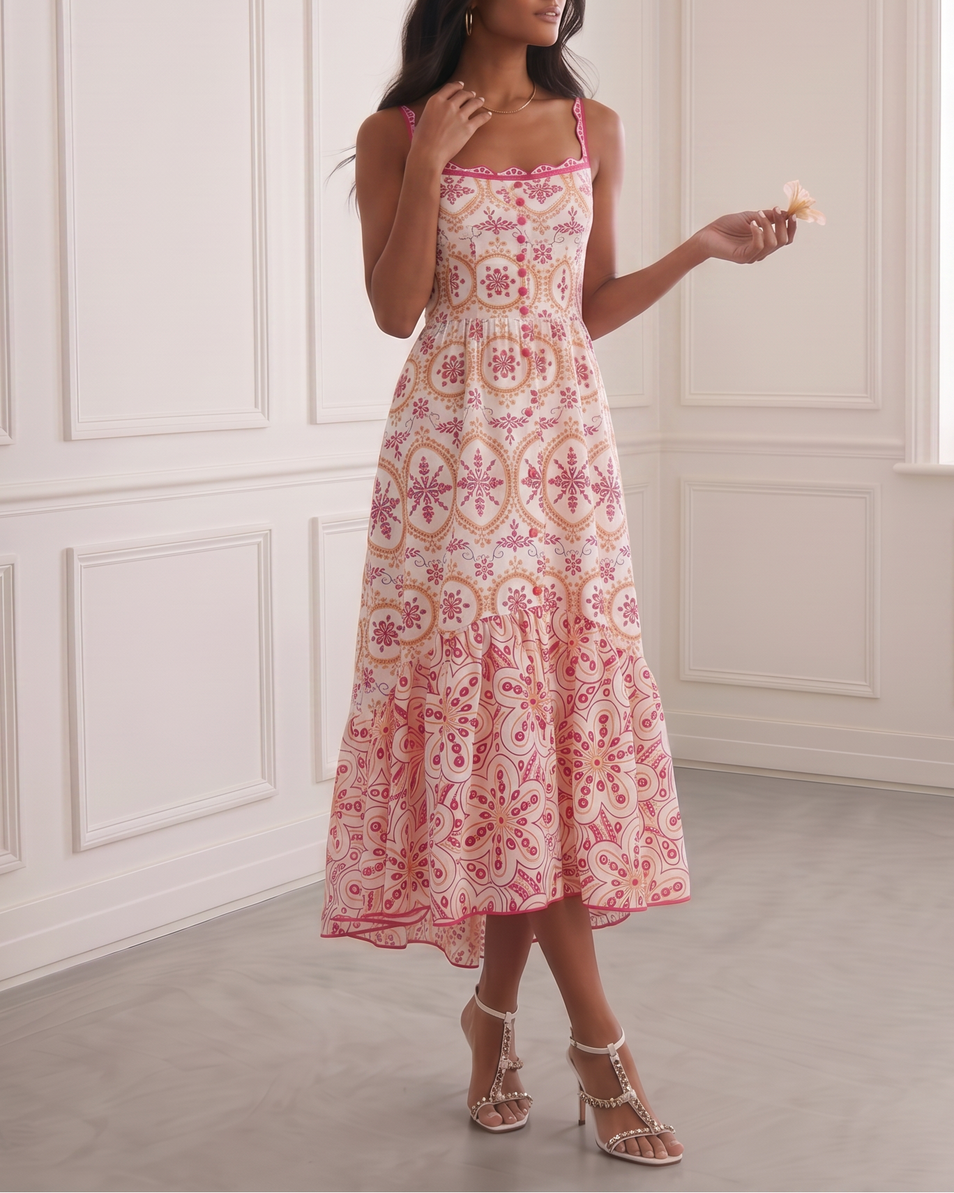 Eyelet Midi