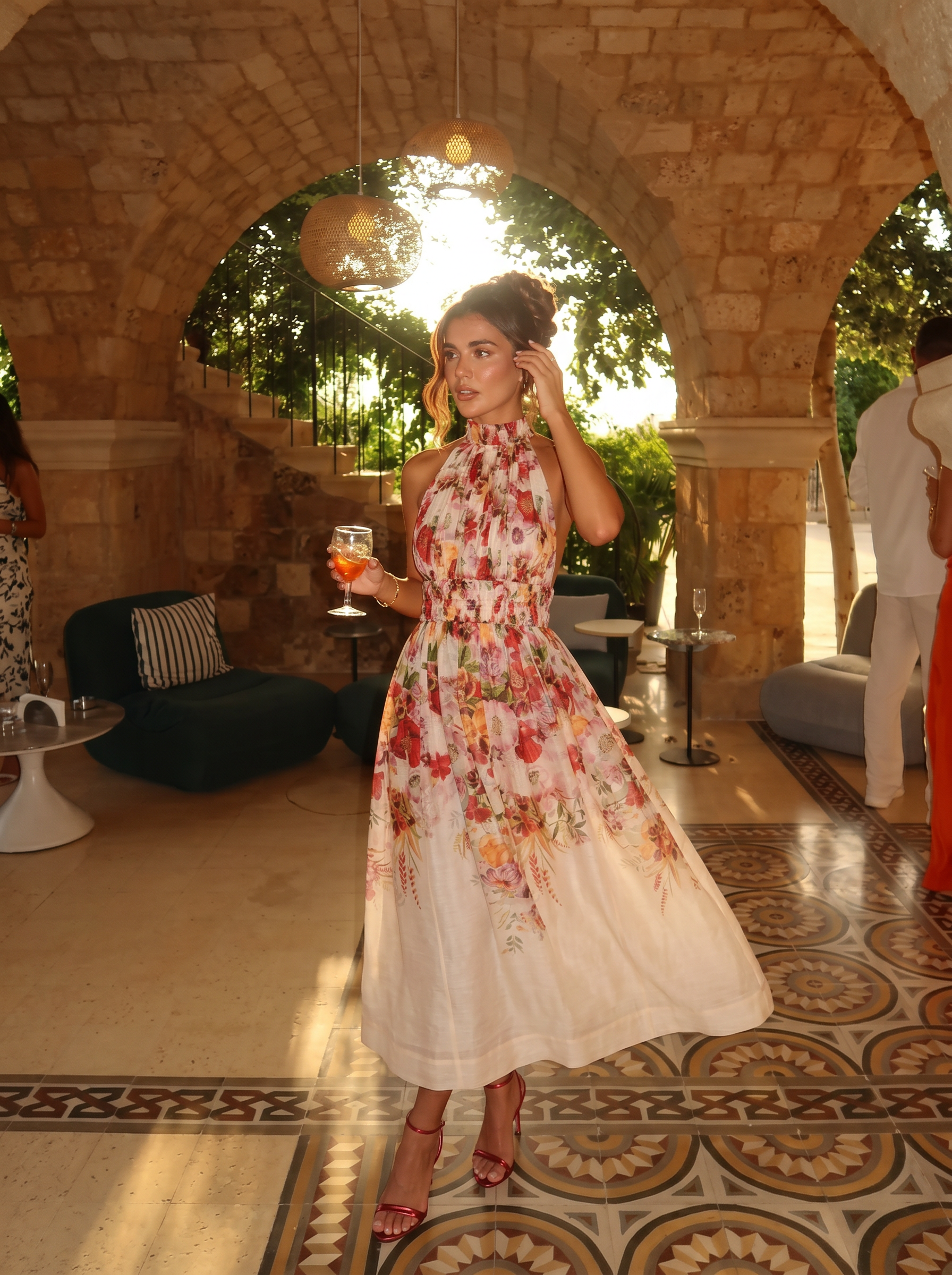 Floral Halter Midi