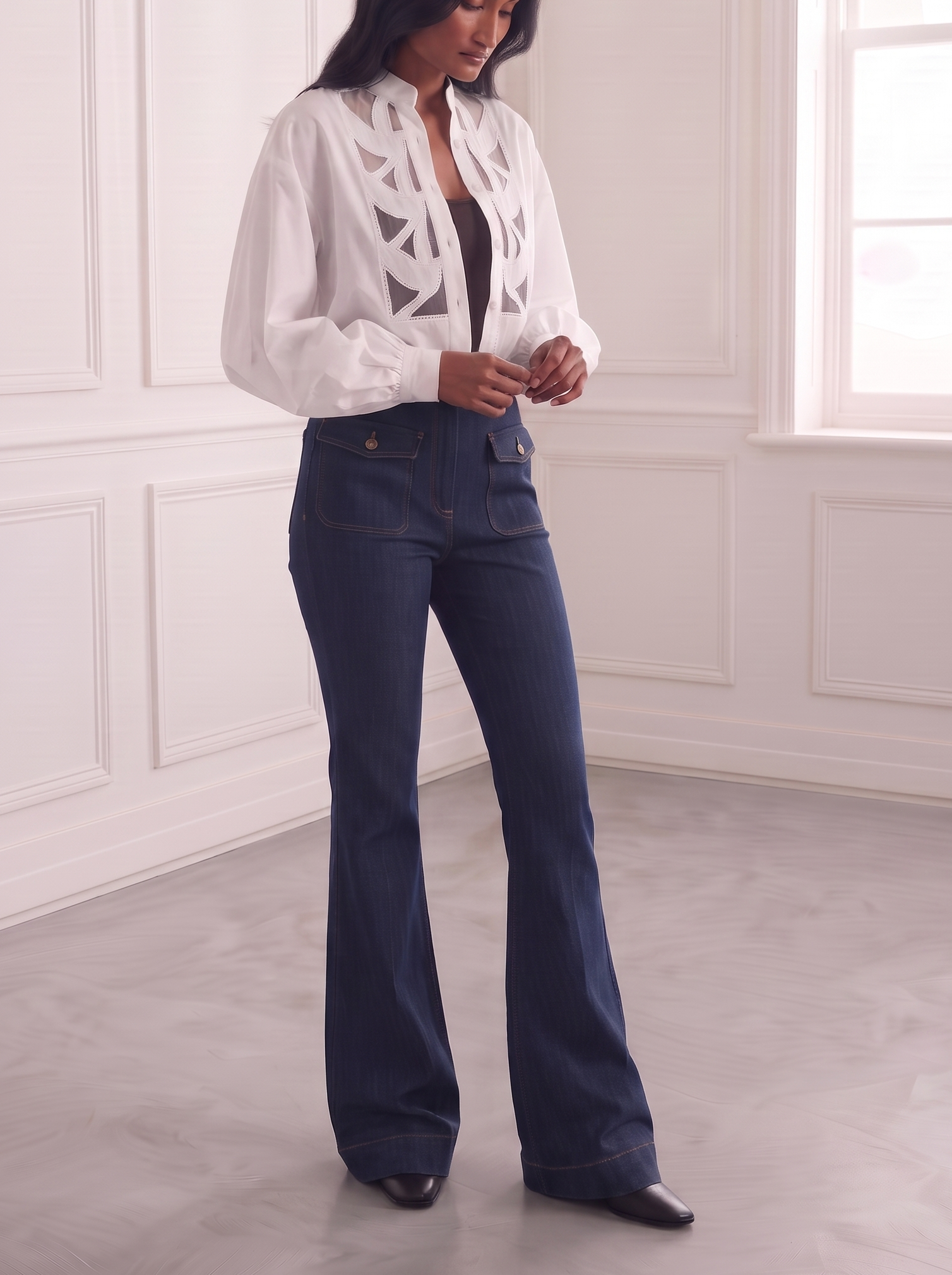 Cut Out Blouse
