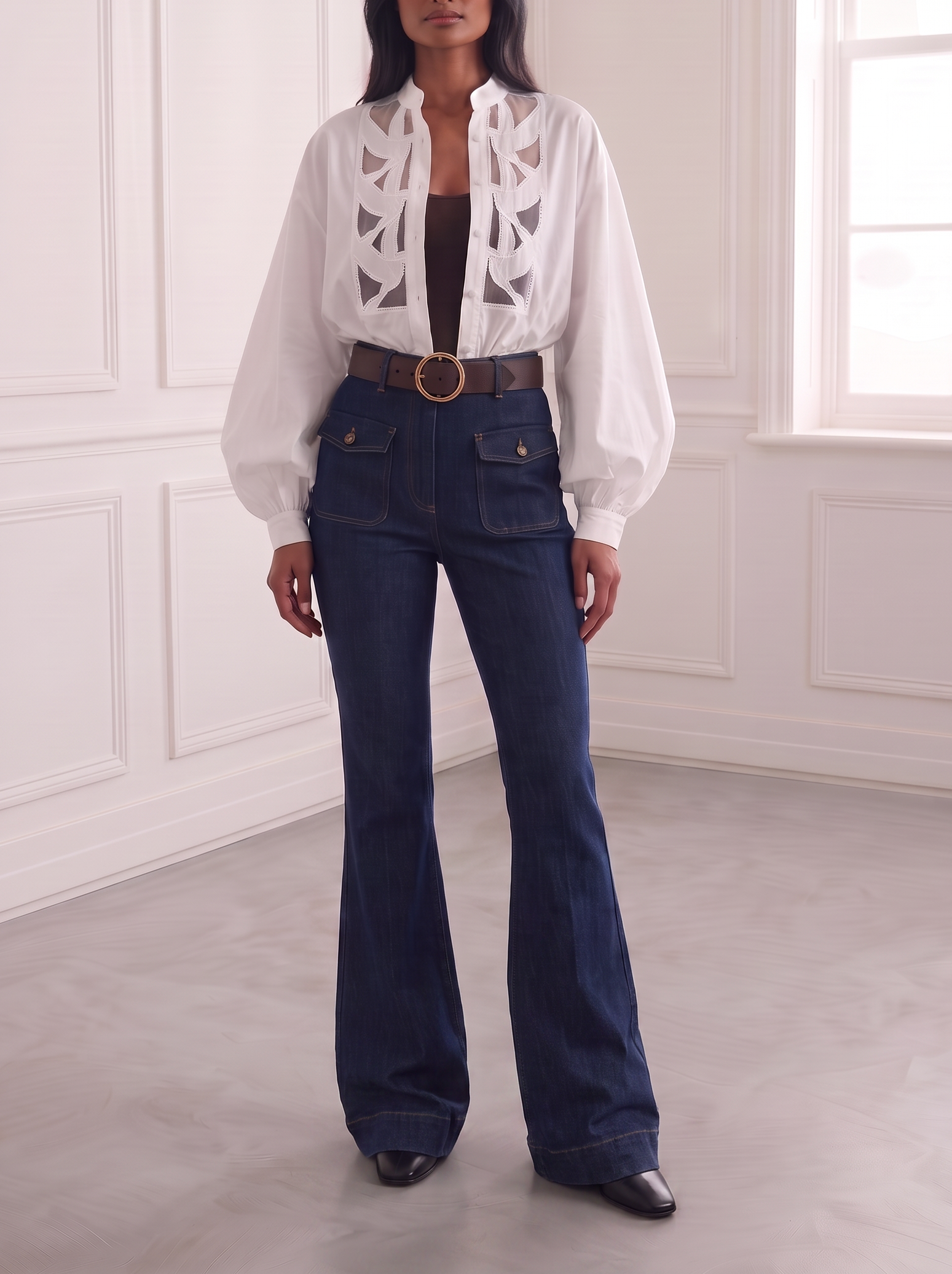 Cut Out Blouse