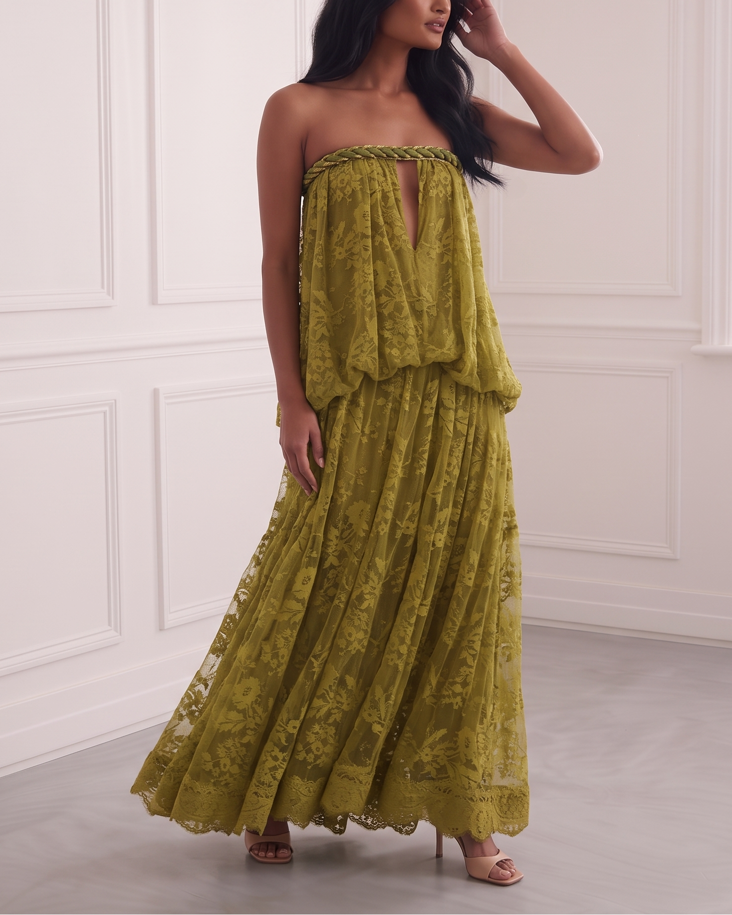 Bandeau Lace Maxi