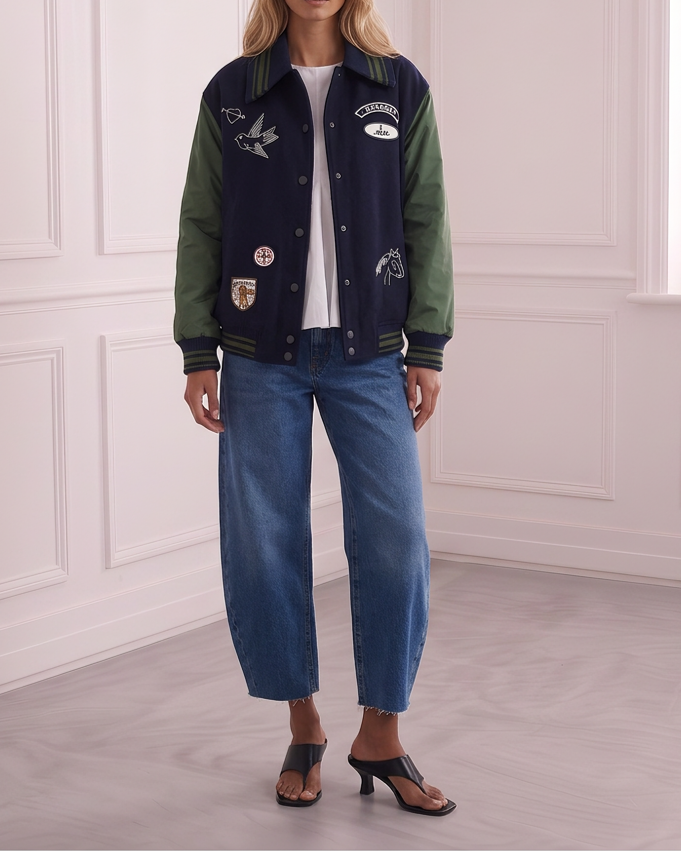 Wool Blend Bomber