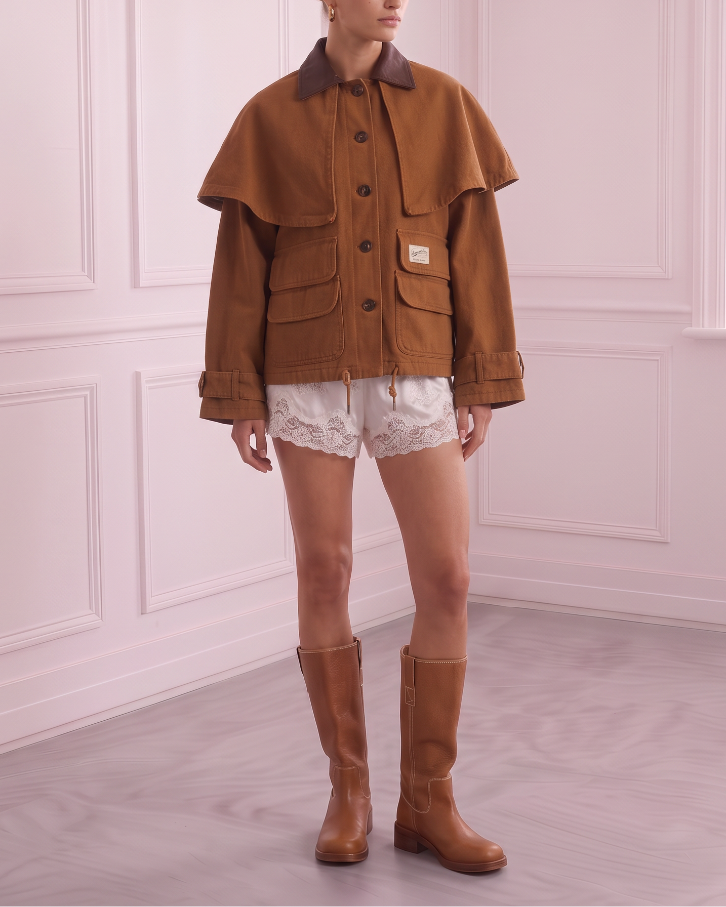 Cotton Cape Jacket